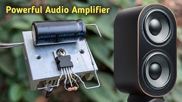 DIY Powerful Audio Amplifier Circuit. Using TDA2050 IC. 100 Watt. Simple Circuit. Homemade.