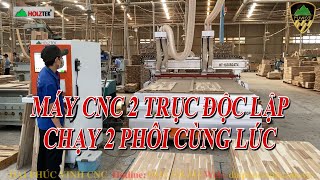Máy CNC 4 đầu làm 2 sản phẩm cùng lúc HT-1830R2AT4, năng suất gấp đôi, giá tốt
