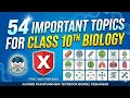 54 IMPORTANT TOPICS FOR CLASS 10TH BIOLOGY | KPK BOARD | BIOLOGY | CLASS 10TH | SCHOOL 360 MARDAN 