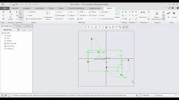 How to use Arc command in PTC Creo?