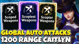 Max Possible Range: 1,200 Range Caitlyn - All 3 Scoped Weapons | ARAM Mayhem screenshot 5