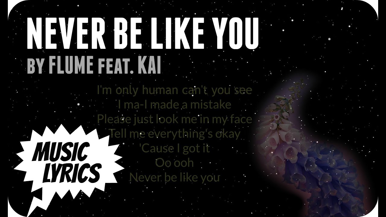 Flume Never Be Like You Lyrics Deutsch
