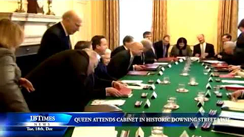 Queen attends cabinet in historic Downing Street v...