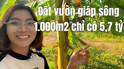 HIẾM CÓ! Chú khó khăn kêu bán Đất vườn ven sông mặt tiền đường nhựa giá rẻ