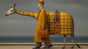 AI Surreal Scenes in Yellow