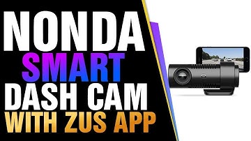 nonda ZUS Smart Dash Cam with ZUS App, Front Dash Cam HD 1080P Video, Sony IMX323 Sensor,