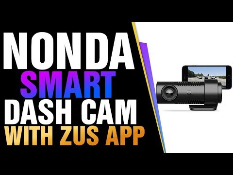 nonda ZUS Smart Dash Cam with ZUS App, Front Dash Cam HD 1080P Video, Sony IMX323 Sensor,