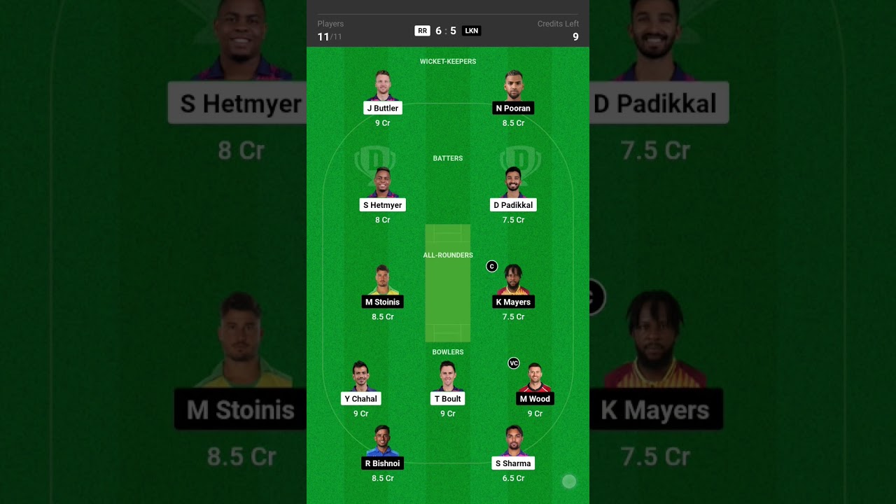 rr vs lkn ipl today match 