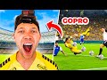 I wore a gopro in a professional football match