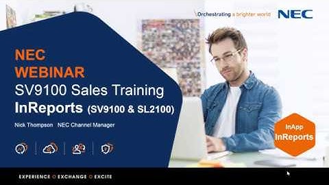 NEC SV9100 InReports