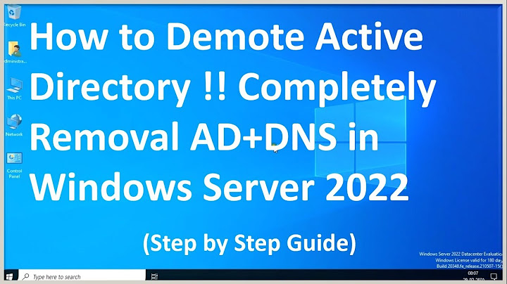 How to Demote Active Directory !! Completely Removal AD+DNS in Windows Server 2022 !! Step By Step !