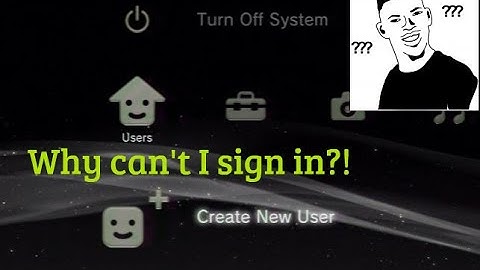 Creating a new user on your PS3