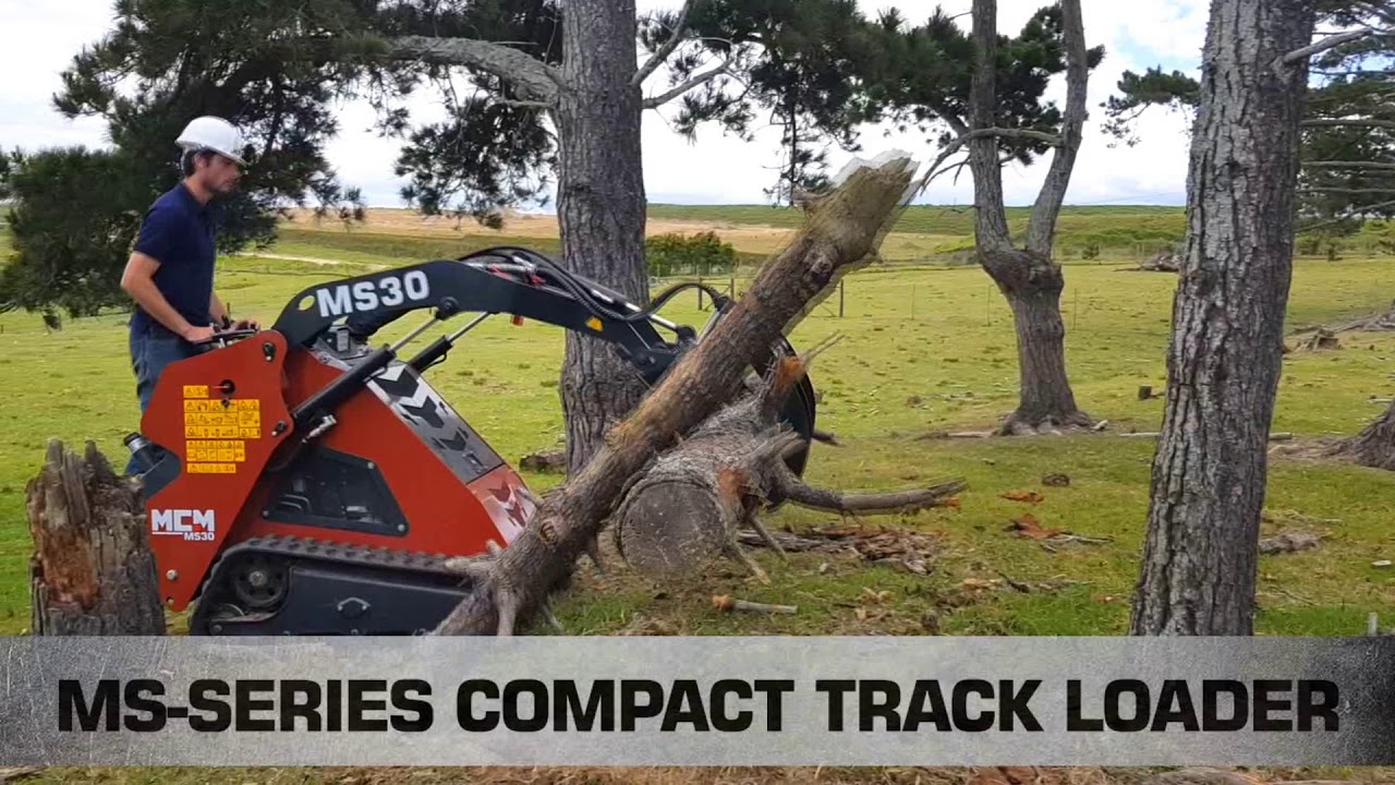 MS30 Compact Track Loader with Grapple Attachment