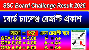 SSC Board Challenge Result প্রকাশ 2025। এসএসসি বোর্ড চ্যালেঞ্জ রেজাল্ট সকল বোর্ড রেজাল্ট প্রকাশ ২০২৫
