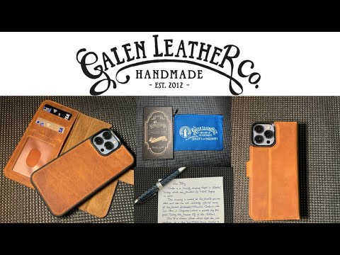 Galen Leather iPhone 13 Pro Max (6.7) Leather Wallet Case