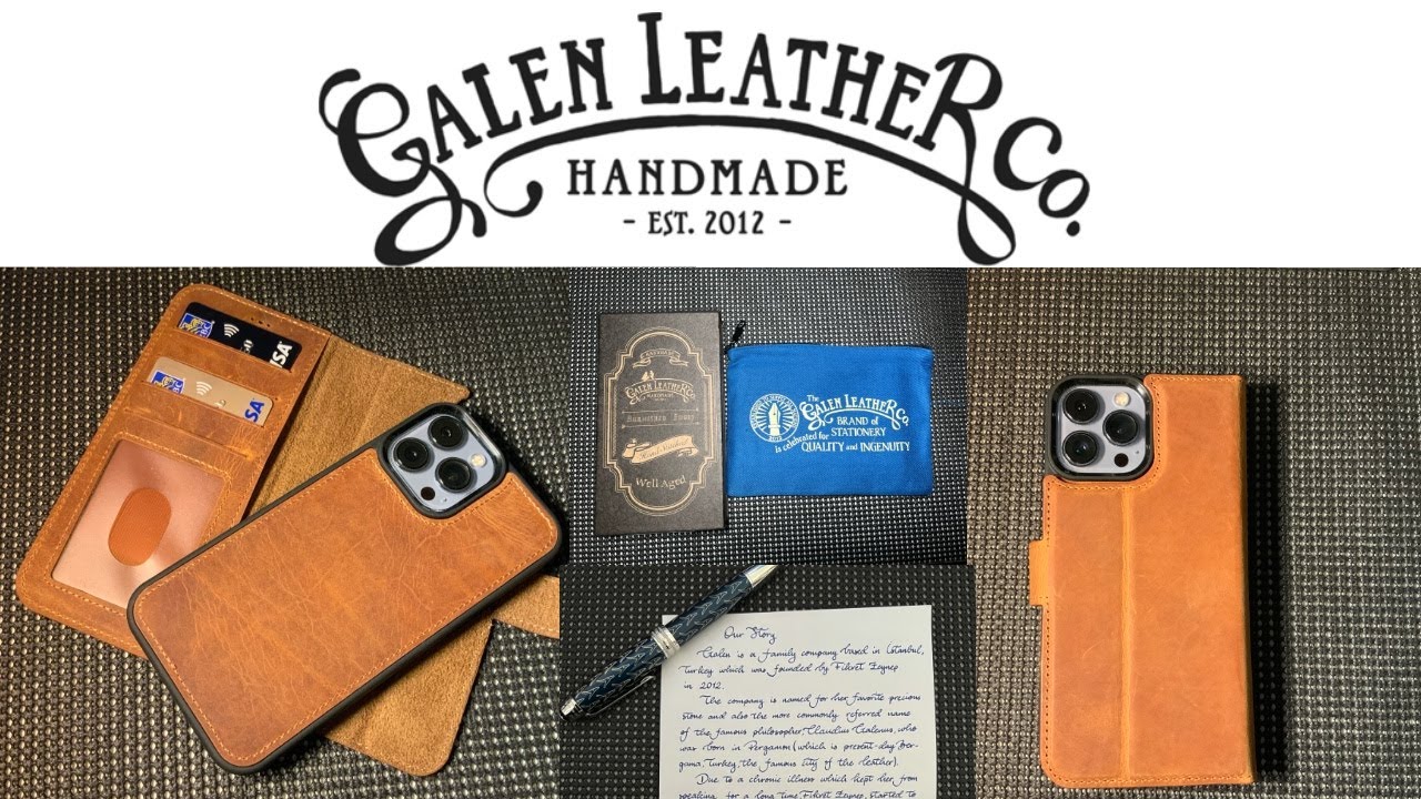 Galen Leather iPhone 13 Pro Max (6.7) Leather Wallet Case