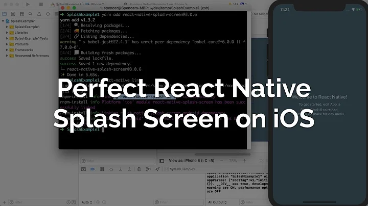 Perfect React Native Splash Screen (iOS)