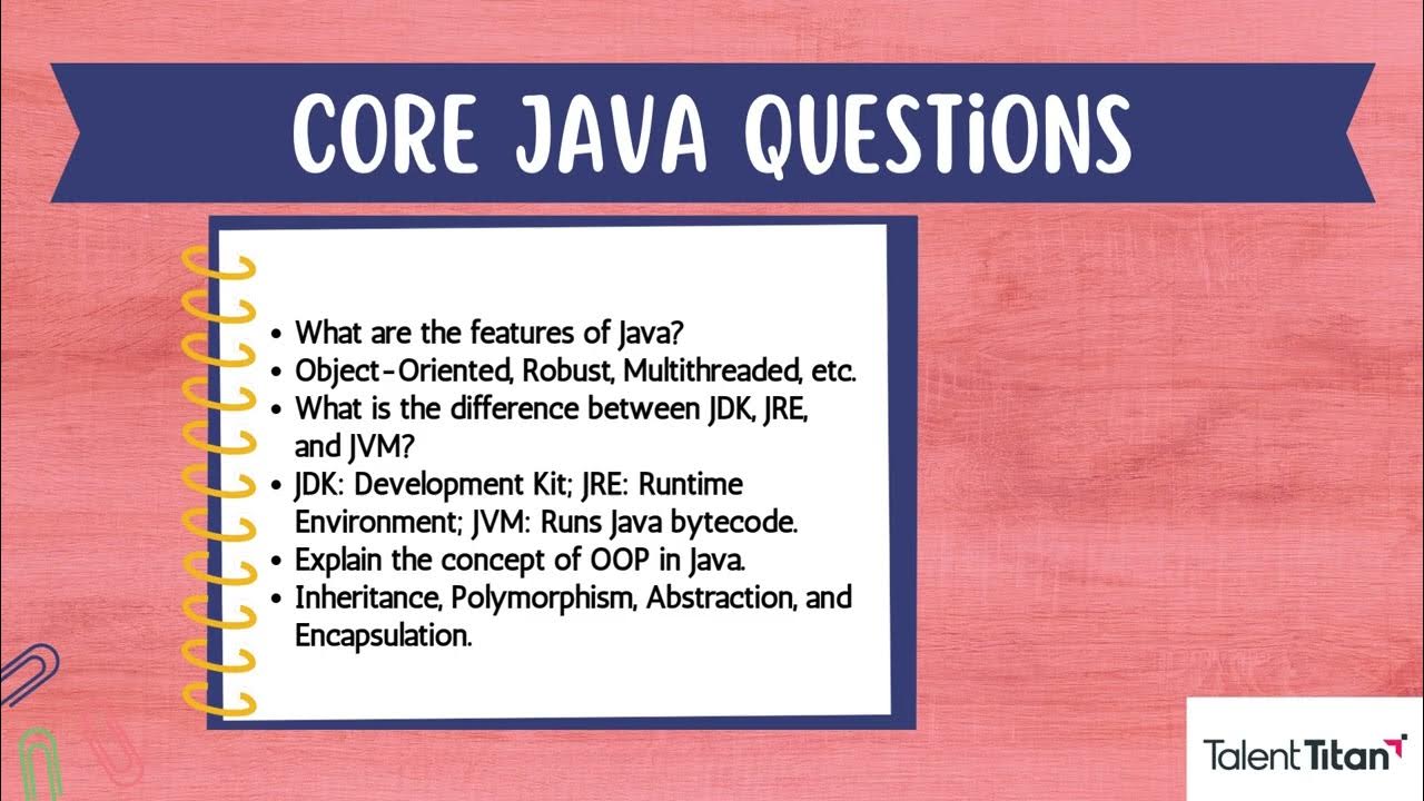 Java Basic Interview Questions with talent titan - YouTube
