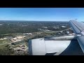 American Airlines Airbus A319 Descent and Landing in Charlotte