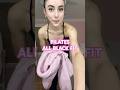 PILATES ALL BLACK FIT #ballerina#ootd#grwm#outfit#pilates#ballet#workout#clothes#style#alo#socks
