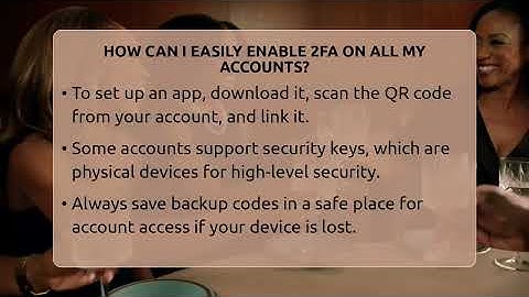 How Can I Easily Enable 2FA On All My Accounts? - Everyday-Networking