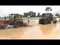 Tractor tochen competition in rice field  mtz 50 vs belarus 510