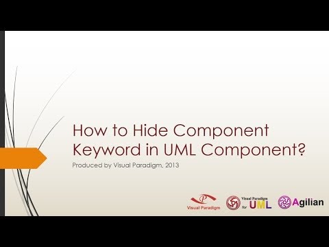 How to Hide the Component Keyword in UML Component Shape