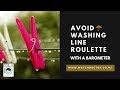 Avoid washing line roulette with a barometer
