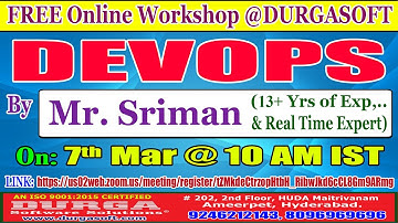 DEVOPS (FREE Workshop) Online Training @ DURGASOFT