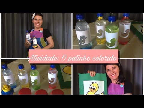 O PATINHO COLORIDO-ATIVIDADE CRIATIVA PARA A EDUCAÇÃO INFANTIL - COMO TRABALHAR AS CORES