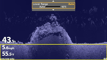 Humminbird HELIX Down Imaging Lower Range | Shortcut X-press Key