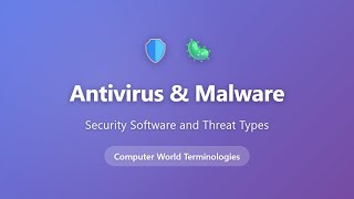Antivirus and Malware Explained | Security Software & Threat Types for Beginners
