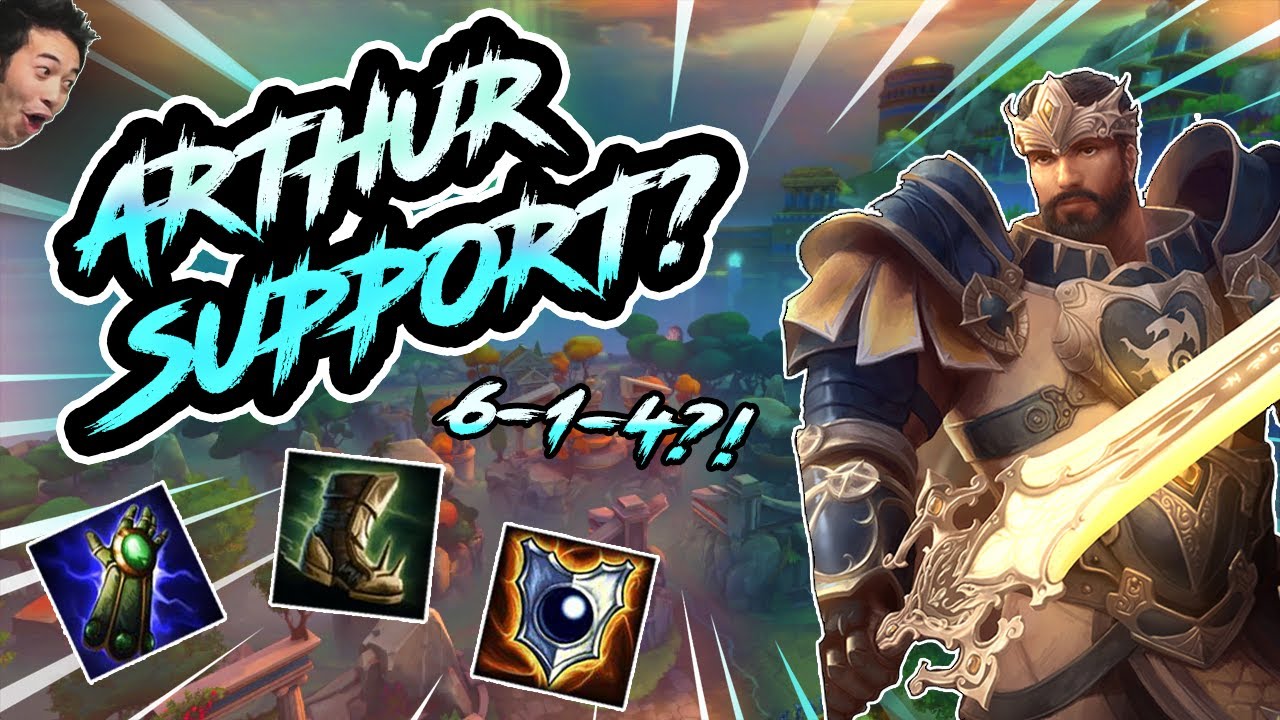 KING ARTHUR SUPPORT?! - SMITE Conquest Season 8 Gameplay