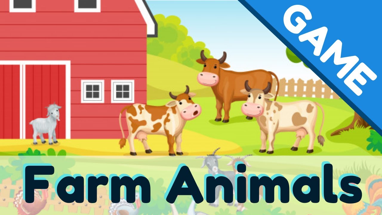 เกมfarm  New Update  Farm Animals Game | Farmyard Animals Vocabulary