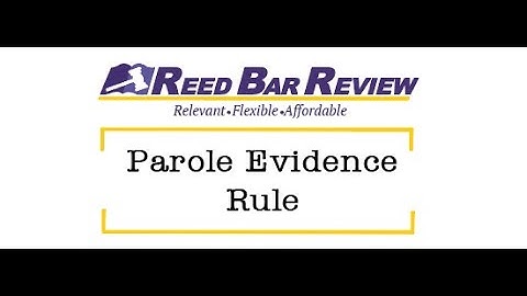 Parol Evidence Rule