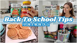 BACK TO SCHOOL TIPS 2026 | BACK TO SCHOOL PREP + TIPS FROM A MOM OF 5!