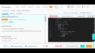 Count Number of Subarrays with given XOR K | Leetcode | Python | Striver SDE sheet | Solution | Code