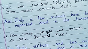 The Tsunami | Page - 30 Solutions | Class - 8 | NCERT |