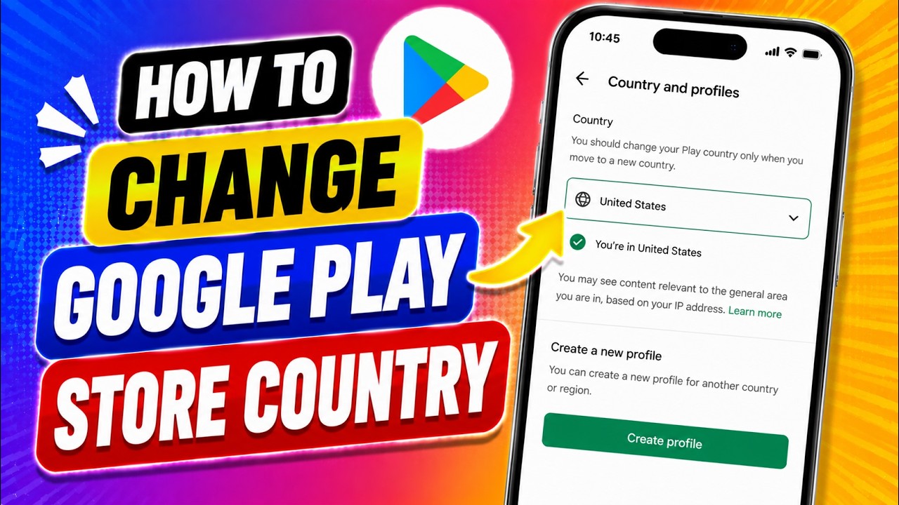 How to Change Google Play Store Country (2026 Method) - YouTube