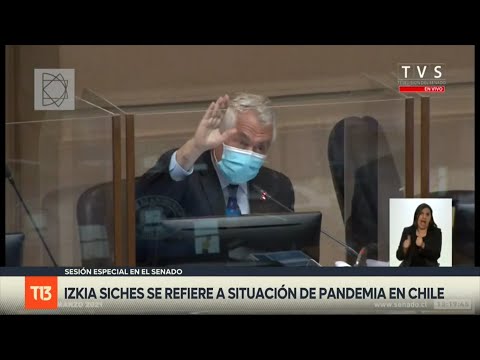 Ministro Paris reclama por tiempo en sesión en el Senado