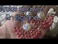 ARETES DE ABANICO EN FILIGRANA #ALAMBRISMO #BISUTERIA #EARRINGS #BRINCOS