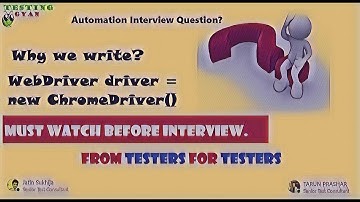 Why WebDriver driver = new Chromedriver() |WebDriver Interface | Testing Interview Question|Selenium