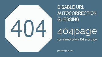 The Advanced Setting "Disable URL Autocorrecton Guessing" explained - the free WP 404page Plugin