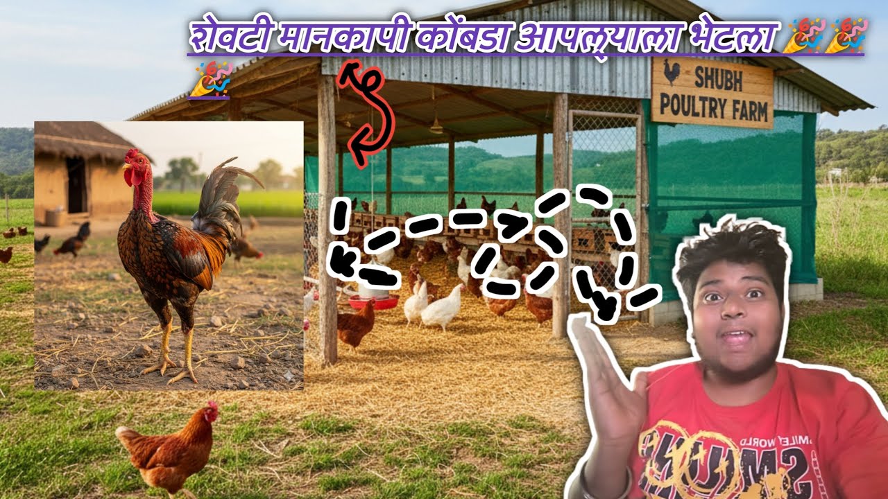 आपल्या शेडमध्ये नवीन पक्षी मानकापी कोंबडा आणला 🥰🤗🙏🦃🐓🐓
