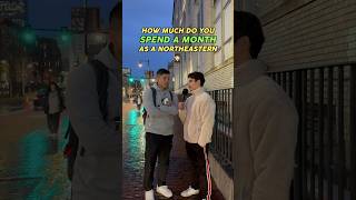 Asking NEU students how much they spend 💵 #students #college #northeastern #streetinterview