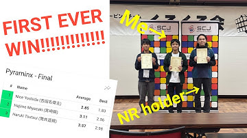 First EVER Win! 2.85 Pyraminx Winning Average+Awards Ceremony Ota Autumn 2025
