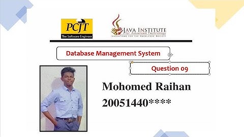 Data Base Task 09 |Search Query Statement to Find the Data | 1st Year | Java Institute