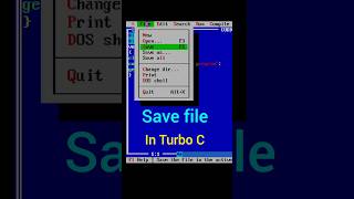 how to save program in Turbo C++ #cprogrammingbasics #codewithearn screenshot 4