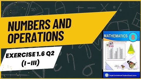 Class 8 Mathematics New Syllabus TextBook Exercise 1.6 Q2✨
