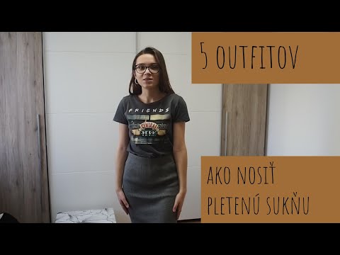 Ako nosiť pletenú sukňu / 5 outfitov / JESENNÝ MESIAC MÓDY // Nikki